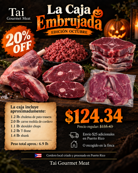 Caja Embrujada de cortes de cordero Tai Gourmet Meat