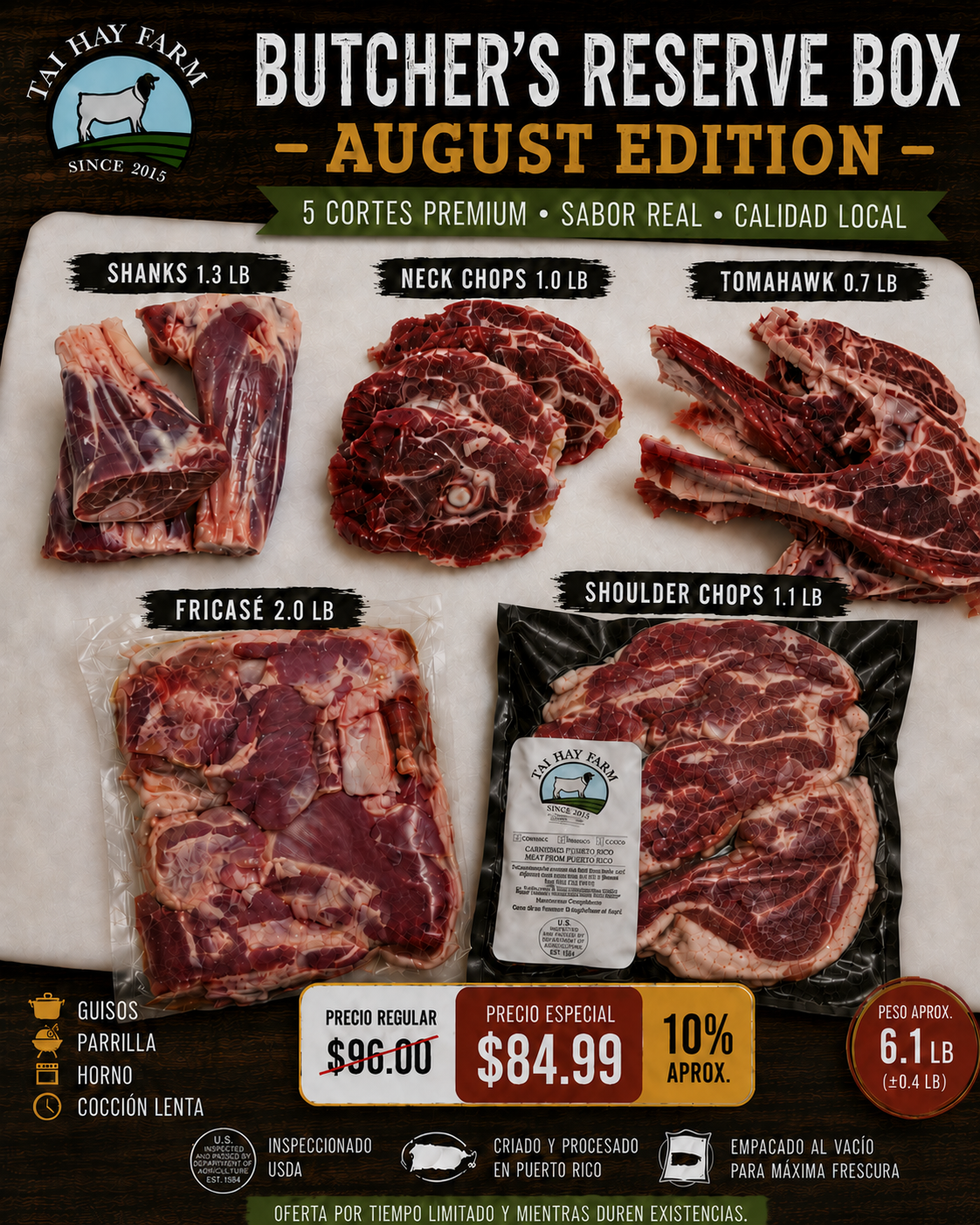 Butcher's Reserve Box – Cajita de Agosto